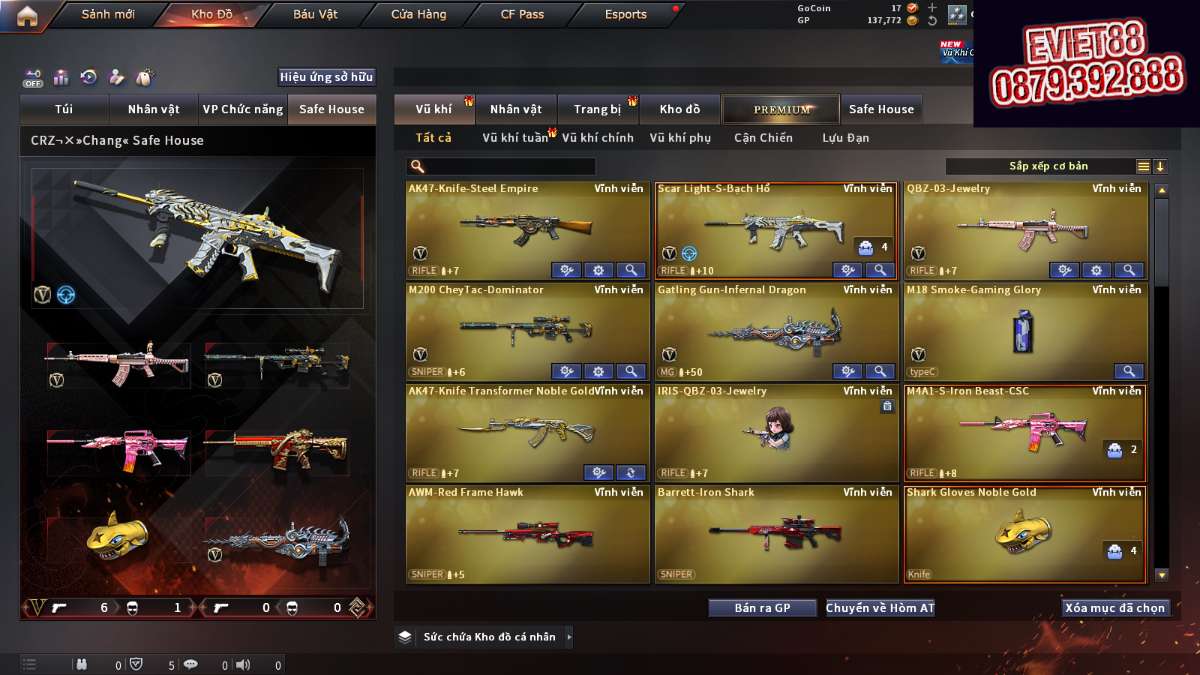 shop acc cf uy tin gia re